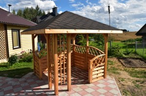 Беседка деревянная садовая 0161