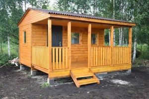 Бытовка деревянная (домик для дачи) 0052