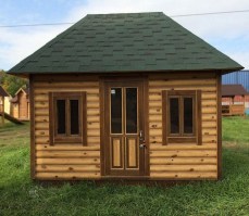 Деревянная садовая беседка 0347