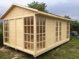 Беседка застекленная прямоугольная 0725