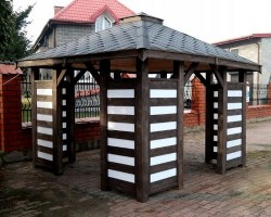 Беседка садовая деревянная 0619