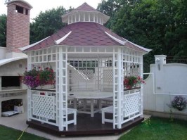 Беседка садовая из дерева 0283