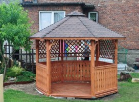 Беседка садовая из дерева 0596