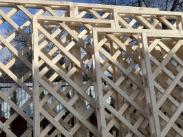 Решетка ( пергола, шпалера ) деревянная изготовим по Вашим размерам в Минске 0042