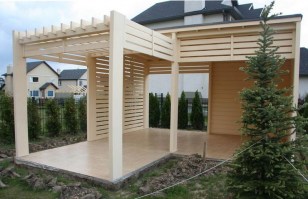 Беседка из дерева (стоимость без перголы) 0567