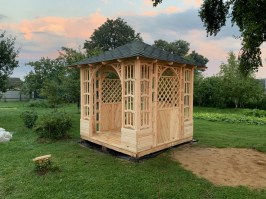 Беседка садовая деревянная 0723
