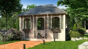 Беседка прямоугольная 0806