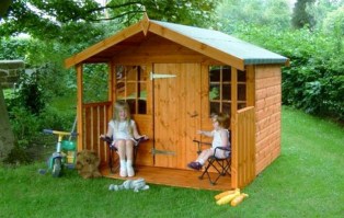 Детский деревянный домик 0063