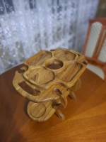 Винный столик + менажница (дуб) 0068