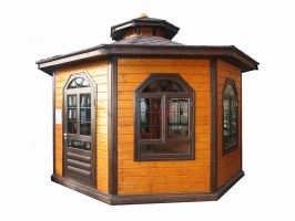 Беседка застекленная закрытого типа 1066