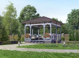 Беседка открытая 0281