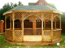 Овальная  беседка 0407