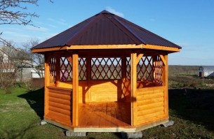 Беседка из блок-хауса 1060