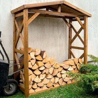 Дровник для дачи 0062