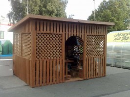 Беседка садовая деревянная 1089
