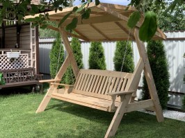 Садовые качели из лиственницы 0118