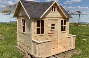 Детский деревянный домик 0183