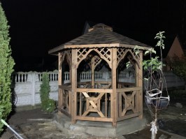 Беседка садовая деревянная 0705