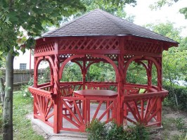 Беседка садовая деревянная 0571