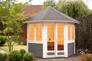 Беседка шестигранная застекленная 1012