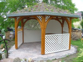 Беседка садовая деревянная 1018