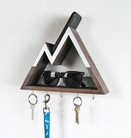 Ключница подвесная из дерева настенная 0027