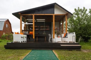 Деревянная садовая беседка 1026