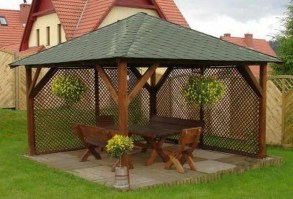 Бседка садовая деревянная 0973