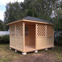 Деревянная беседка 0789