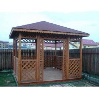 Беседка садовая деревянная для дачи в Минске 0432