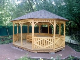 Деревянная беседка 0614