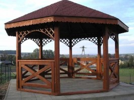 Деревянная беседка  0328