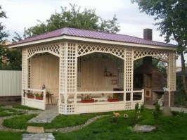 Беседка садовая деревянная 0310