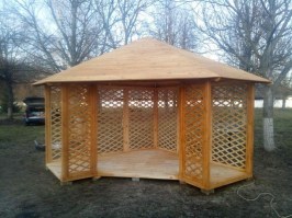 Деревянная беседка 0929