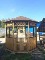 Беседка садовая деревянная 0728