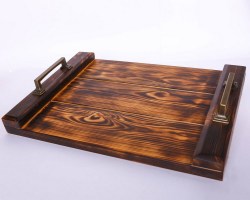 Поднос из дерева ручной работы 0002