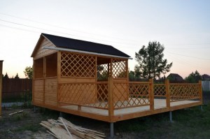 Беседка из дерева под заказ 0766