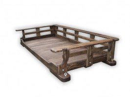 Подвесная садовая кровать из дерева под заказ 0032