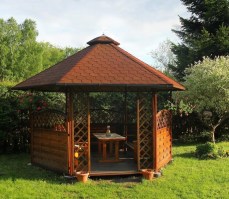Беседка садовая деревянная 0802
