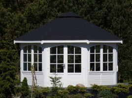 Беседка застекленная закрытого типа 0476