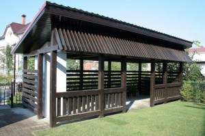 Беседка садовая из дерева 1045