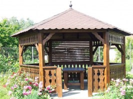Беседка садовая из дерева 0569