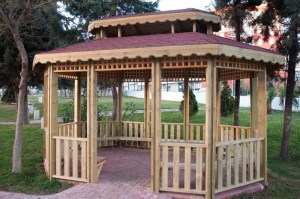 Беседка деревянная садовая 0579