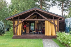 Квадратная  беседка садовая 0854