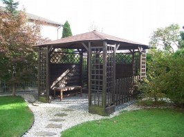 Беседка садовая деревянная 0354