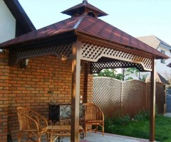 Квадратная беседка (навес) 0798