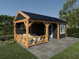 Беседка садовая (с хозяйственным помещением) 1088