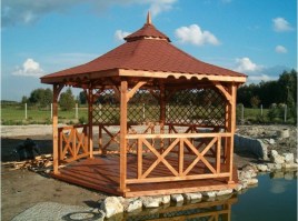 Беседка садовая (деревянная) 0690