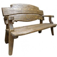 Скамейка под старину из дерева в Минске 0018