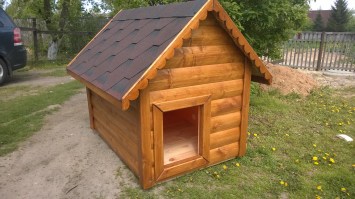 Будка деревянная для собаки 0015